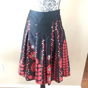 Black/Red Flower Skirt
